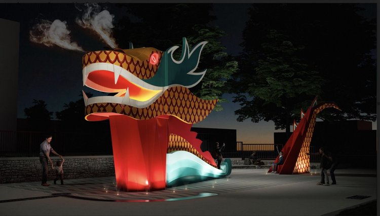 'fire-breathing' Dragon Coming To Downtown Gville