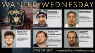 Hall County Sheriff's Office Wanted Wednesday Flyer