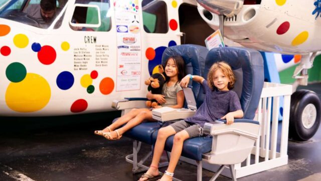 INK's full-sized 1955 Aero Commander 560 is just one of the exhibits that made the move to Oakwood. (Photo courtesy INK)