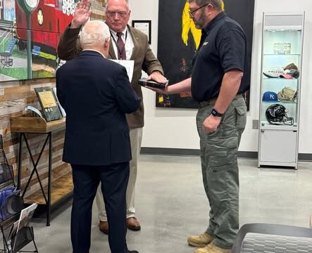 Swearing-in ceremony for Chief Powell. (FBPD photo)