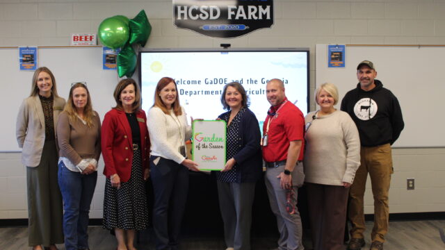 This recognition celebrates schools and programs that demonstrate excellence in Farm to
School initiatives, local food sourcing, and agriculture education—all areas in which The Farm
continues to lead across the state. (HCSD photo)