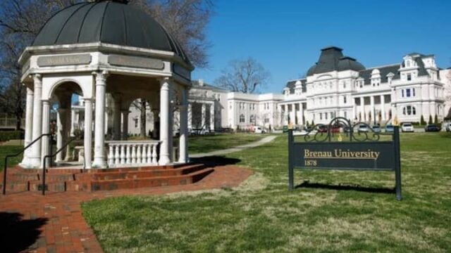 Bailey Hall at Brenau University. Brenau is one of the colleges and universities in the state that are waiving admission fees this month. (Brenau U. photo)