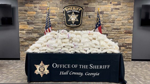 “I know it’s disturbing to the public to realize such large amounts of illegal drugs are being
trafficked into our community, but I hope citizens take comfort in knowing the Hall County Sheriff’s
Office has investigators who are dedicated to curbing drug activity,” said Hall County Sheriff Gerald
Couch. 