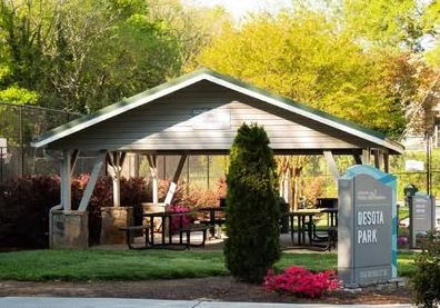 DeSoto Park pavilion (Gainesville Parks & Recreation photo).
