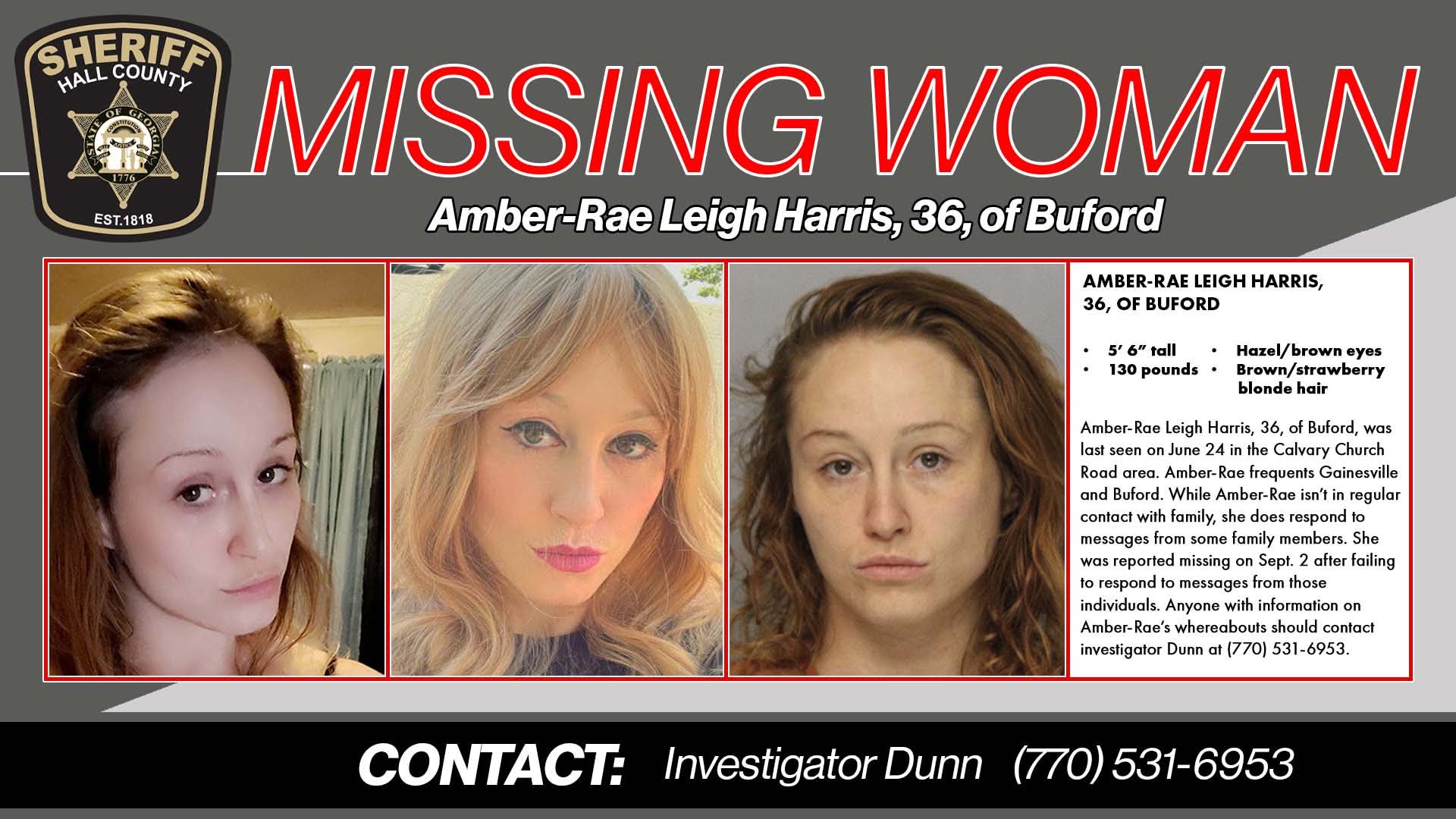 HCSO renews plea for public's help in locating missing woman