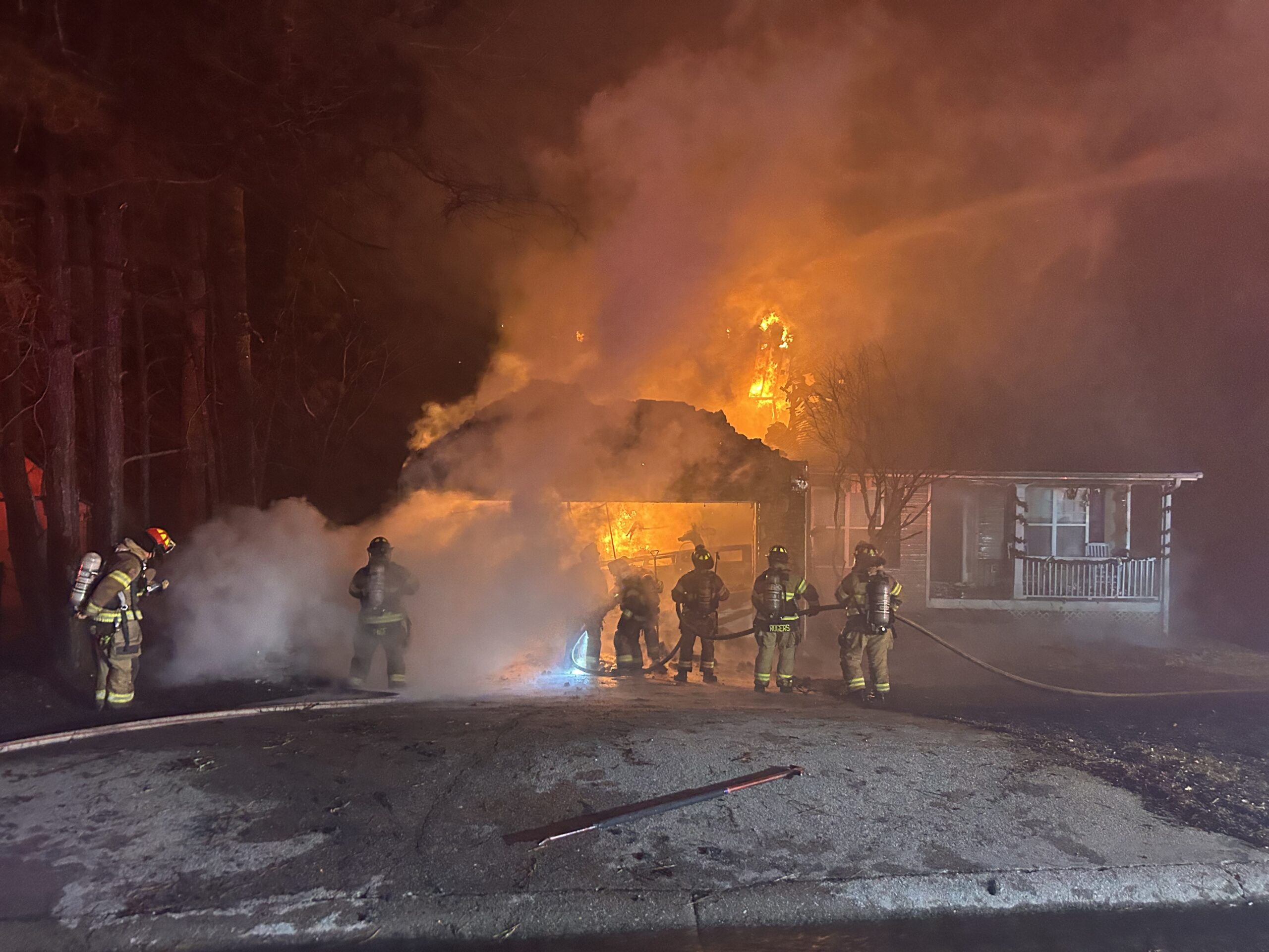Fire heavily damages N. Hall home