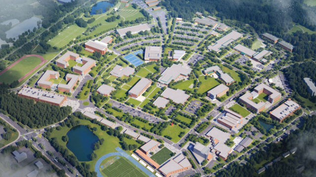 Rendering of Gainesville UNG campus based on Master Plan. (UNG illustration)