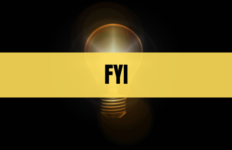 Text that says FYI on a yellow rectangle with a light bulb in the background.