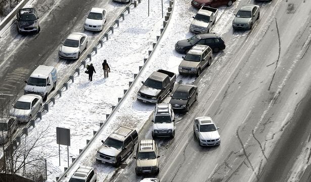 I-75 at Mt. Paran Rd. in Atlanta.  (NWS photo)