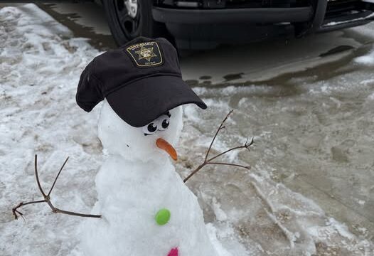 January 2025 snowman (Courtesy Hall Co. Sheriff's Office)