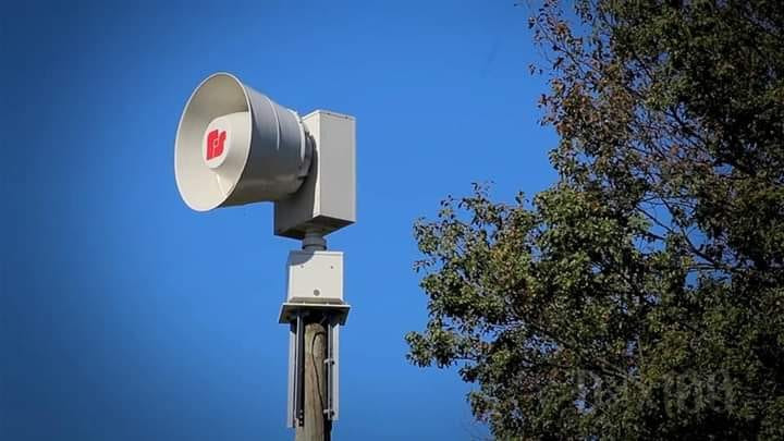 Weather Siren test postponed