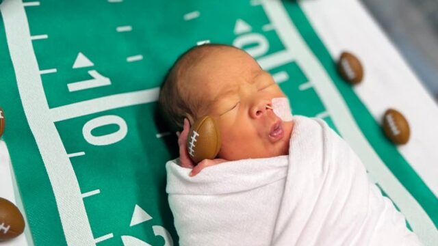Super Bowl Sunday in Gainesville's NICU. 

(NGMC Gainesville photo)