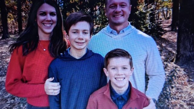 Jason Hughes and family.  (Photo from GoFundMe)