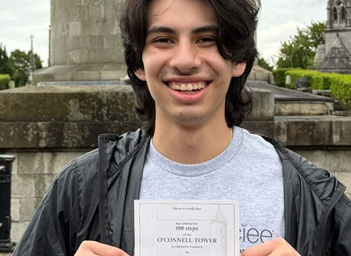UNG junior Mauricio Gonzalez is the second UNG student to be selected for the Public Policy International Affairs Junior Fellowship Program. He posed for a photo (shown here) during a trip traveled to Ireland thanks to a fellowship from the Douglass-O'Connell Global Internship Program. (UNG photo)