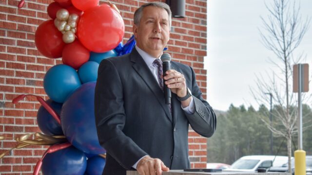 City Manager Bryan Lackey speaks at the dedication ceremony. (City of Gainesville photo)