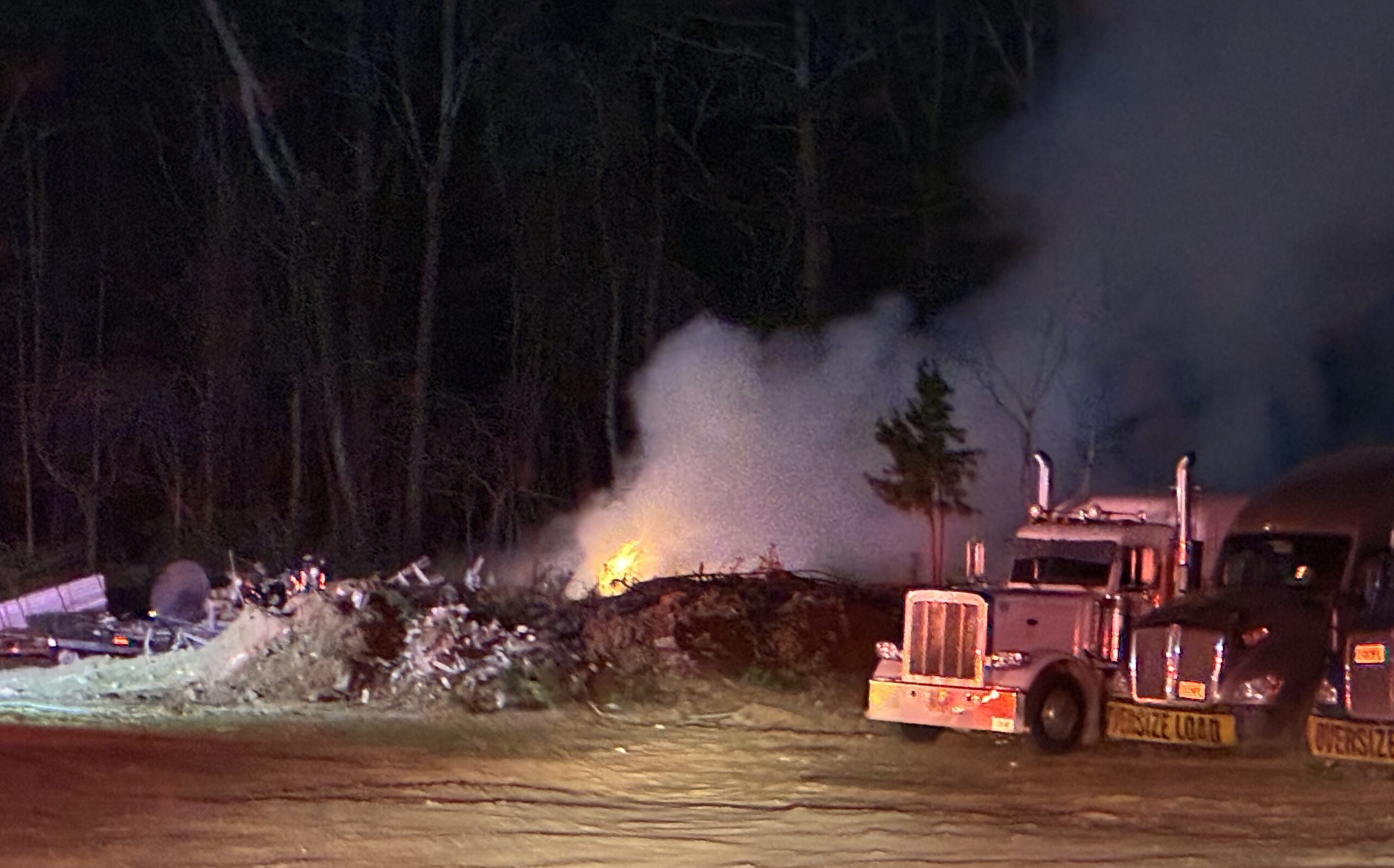UPDATE: Tractor trailer fire ruled accidental