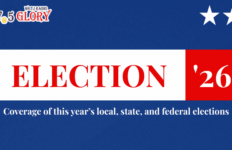 Graphic with station logo, the text "Election ’26," the caption "Coverage of this year’s local, state, and federal elections," and two stars.
