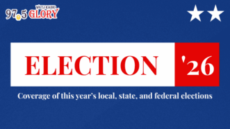 Graphic with station logo, the text "Election ’26," the caption "Coverage of this year’s local, state, and federal elections," and two stars.