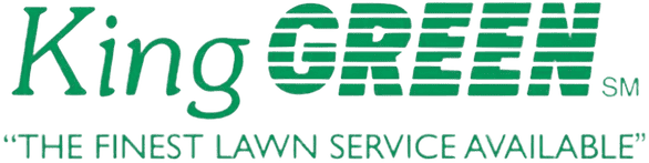 King Green Logo with the text "The Finest Lawn Service Available"