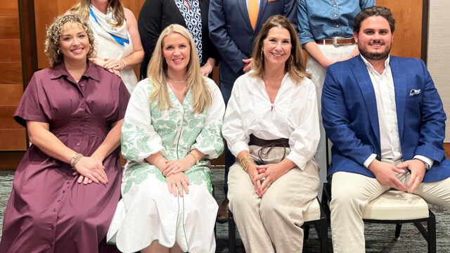 
(Front, L-R) Hannah Warner, Georgia Power; Jill Ledford, Carroll Daniel; Amanda Willis, HALLmark 2025-2030; Zachary Groover, Capable Transport.  (Back, L-R) Emilie Cisco, The Norton Agency; Bobbi Larson, University of North Georgia; Casey Ramsey, Hall County Government; Abigail Loggins, Big Peach Running Co.-Braselton.  (Not Pictured) Chris Craddock, Craddock Insurance Services; Carli Jones, Forum Communications; Melissa Nolan, Harris Products Group; Nicole Pleasant, First Citizens Bank; Michelle Whitt, ZF Gainesville.

(GHCC photo)
