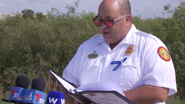 Miami-Dade Fire Rescue Chaplain Alex Trinchet 
(WSVN-TV photo)