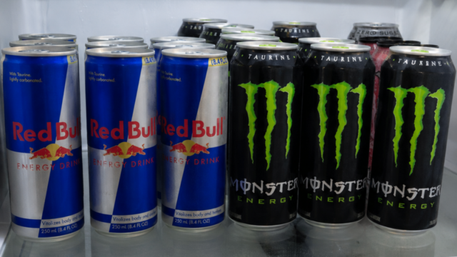 Monster and Redbull are among the most popular energy drinks for college students. (ungvanguard.org Damien Dusten)
