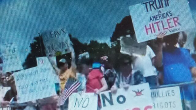 File photo. Scene from earlier No Kings Rally in Gainesville (Eyewitness News Hall Co. photo)