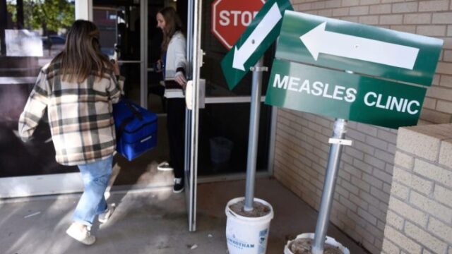 Undated file photo: Measles clinic (SRN NEWS/AP)